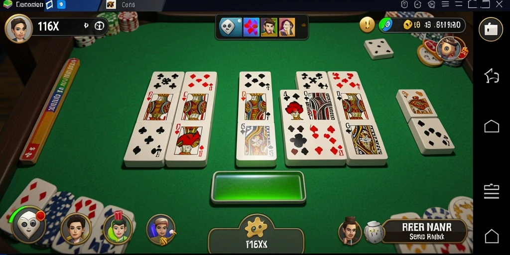 Gambaran gameplay seru dari aplikasi Domino 116X.