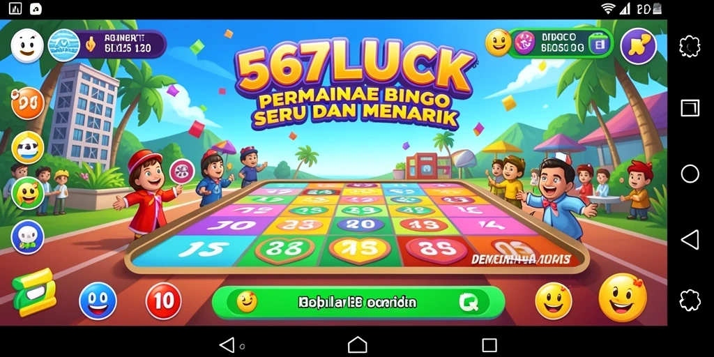 Tampilan gameplay Bingo yang seru di 567LUCK.