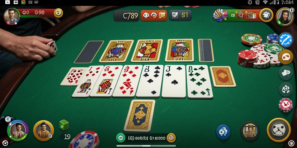 Tangkapan layar gameplay C789 menampilkan pertandingan Domino yang mendebarkan.
