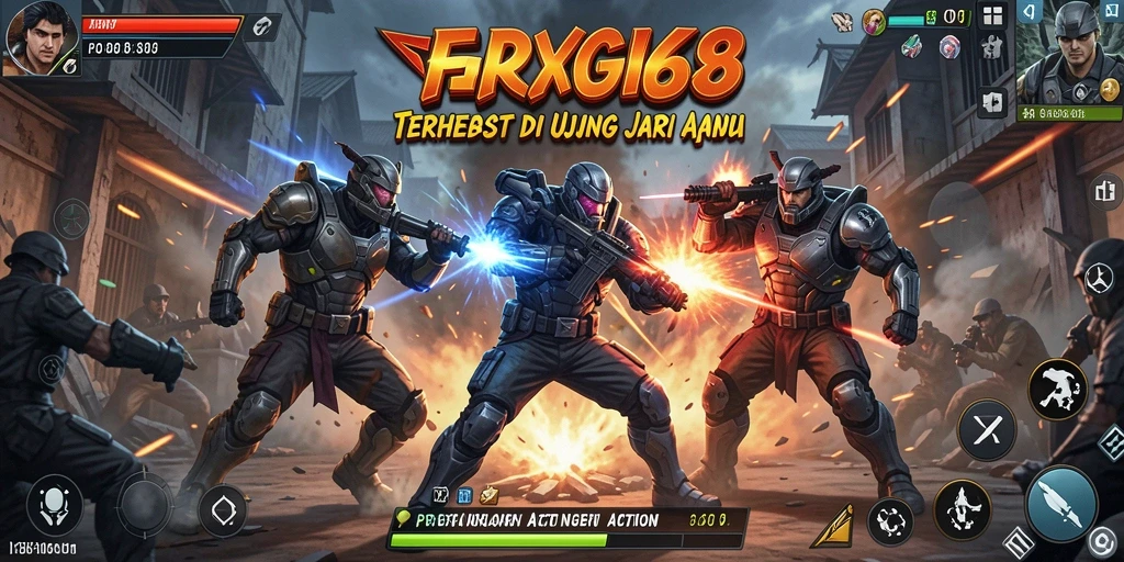 Screenshot FB168 menampilkan pertempuran seru dengan karakter beraksi penuh adrenalin.