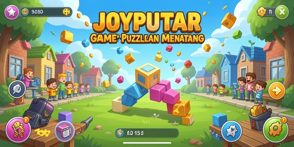 Tampilan gameplay JOYPUTAR saat menyelesaikan puzzle yang menantang.