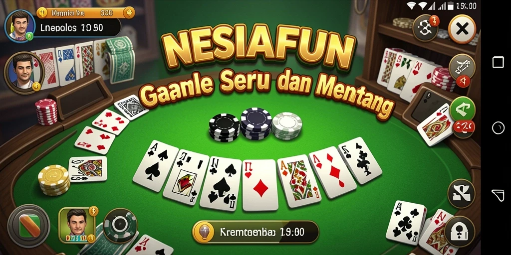Tampilan gameplay menghadirkan keseruan bermain Gaple.