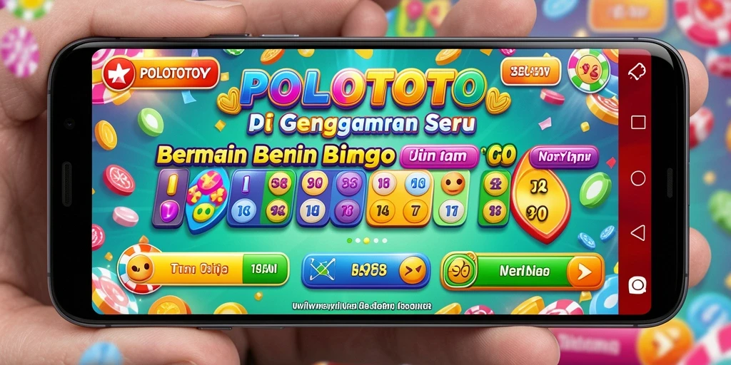 Tampilan seru gameplay Bingo di POLOTOTO dengan animasi yang menarik.
