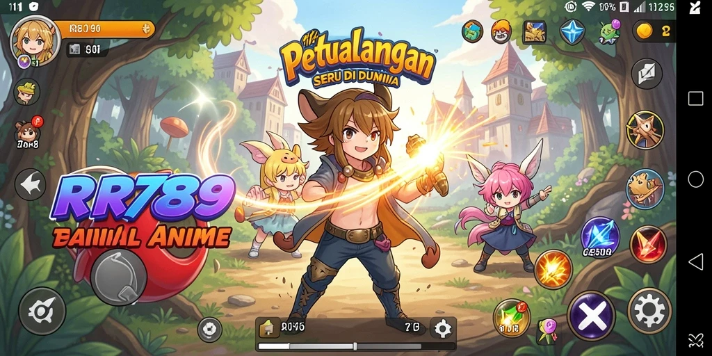Gameplay RR789 yang mengasyikkan dengan karakter anime ikonik.