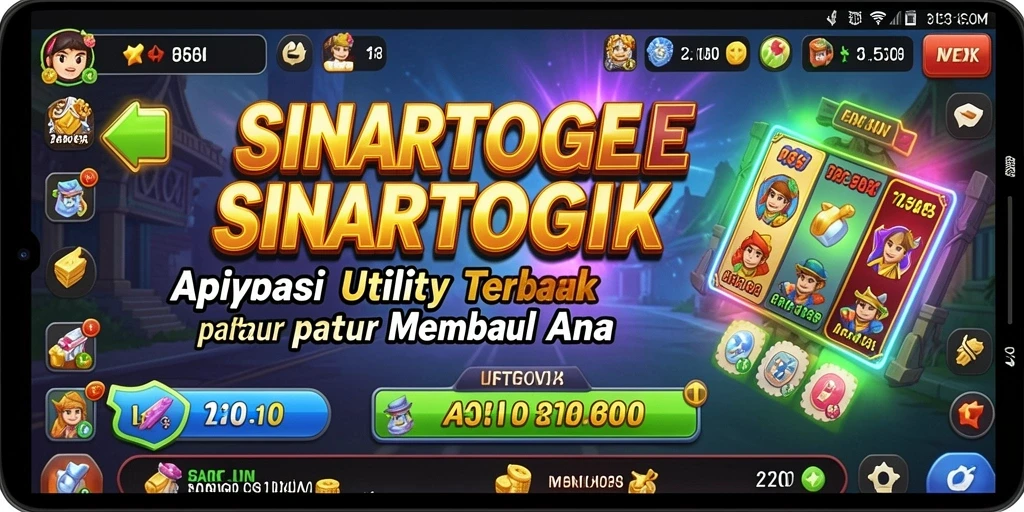 Tampilan utama SINARTOGEL dengan fitur-fitur Utility yang lengkap.