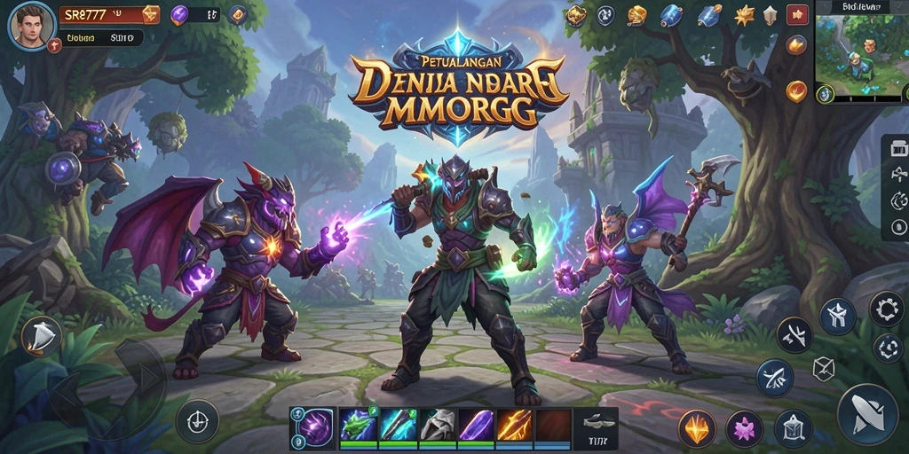 Gameplay seru MMORPG di SR877 dengan grafis menawan.