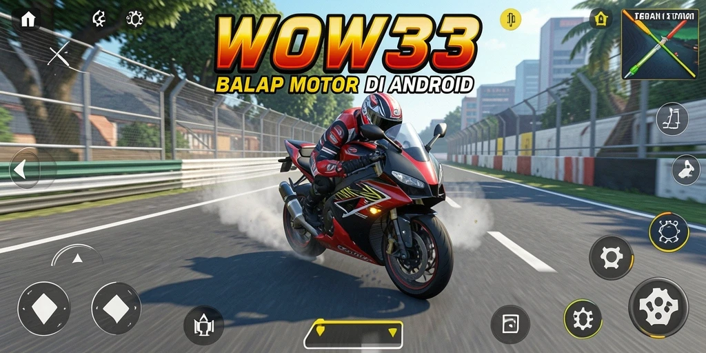 Gameplay balap motor yang mendebarkan di WOW33.